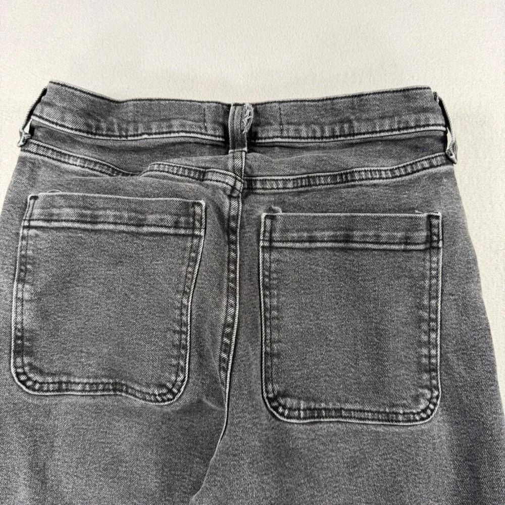 Y2K Hollister Baggy Jeans Mens 28x30 Washed Black High Rise Straight